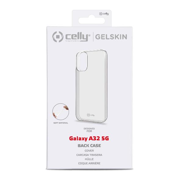 Cover Smartphone Celly GELSKIN per Samsung Galaxy A32 5G Trasparente - immagine 5