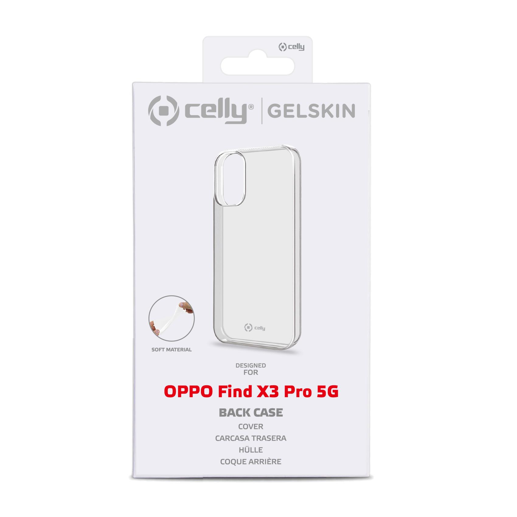 Cover Celly GELSKIN Trasparente TPU per Oppo Find X3 Pro / Find X3 5G - immagine 5