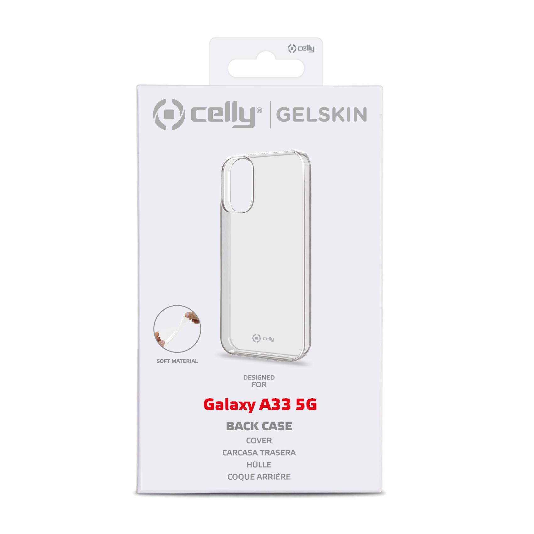 Cover Smartphone Celly GELSKIN per Samsung Galaxy A33 5G Trasparente - immagine 2