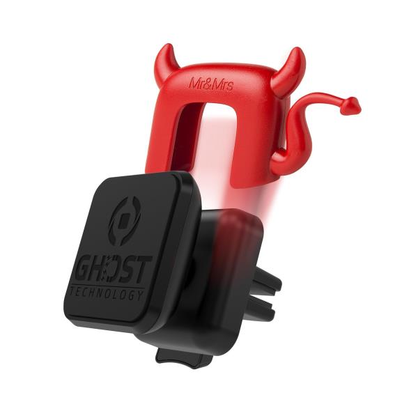 Supporto Auto Magnetico Celly Ghost Plus Devil Universale con Deodorante - immagine 8