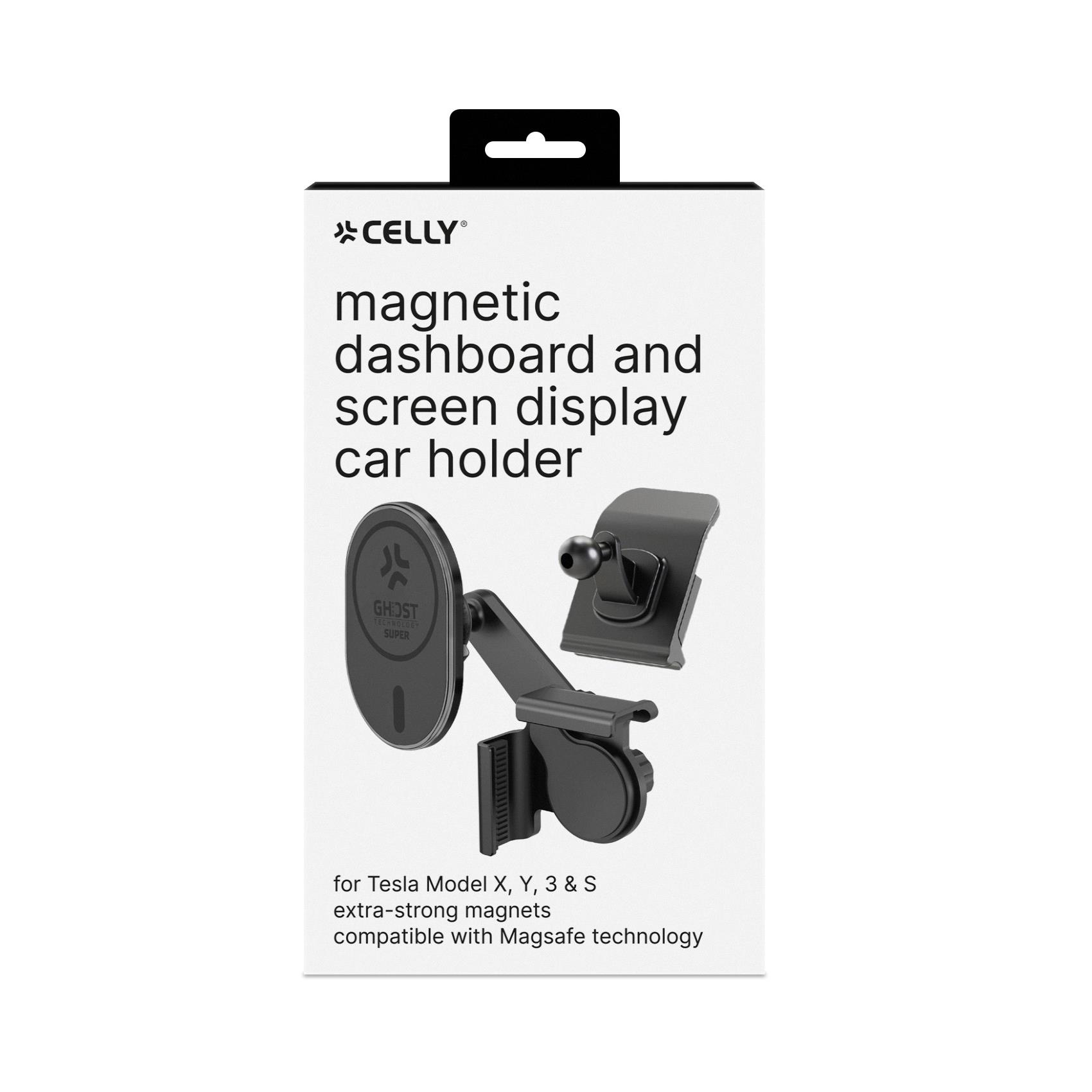 Supporto Auto Celly GHOSTSUPERMAGT per Tesla con Tecnologia MagSafe - immagine 4