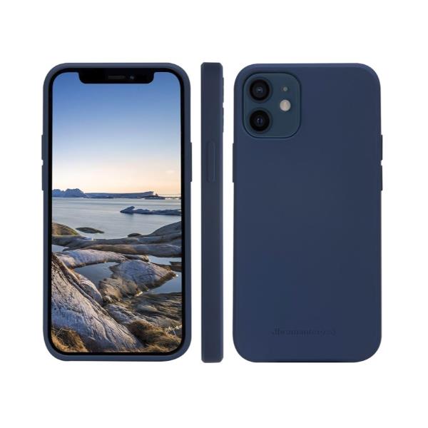 Custodia iPhone 12 mini Dbramante 1928 Greenland Blu Notte Plastica Riciclata - immagine 2