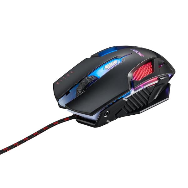 Mouse Gaming Acer Nitro II USB Nero - immagine 3