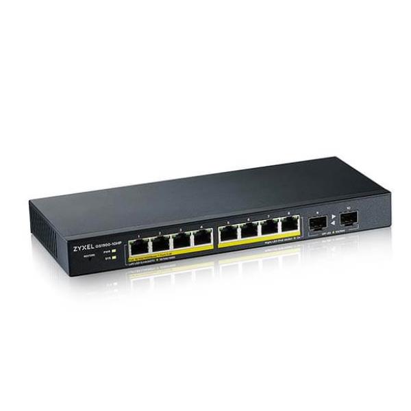 Switch Zyxel GS1900-10HP 10 Porte Gigabit PoE+ Web Managed - immagine 3