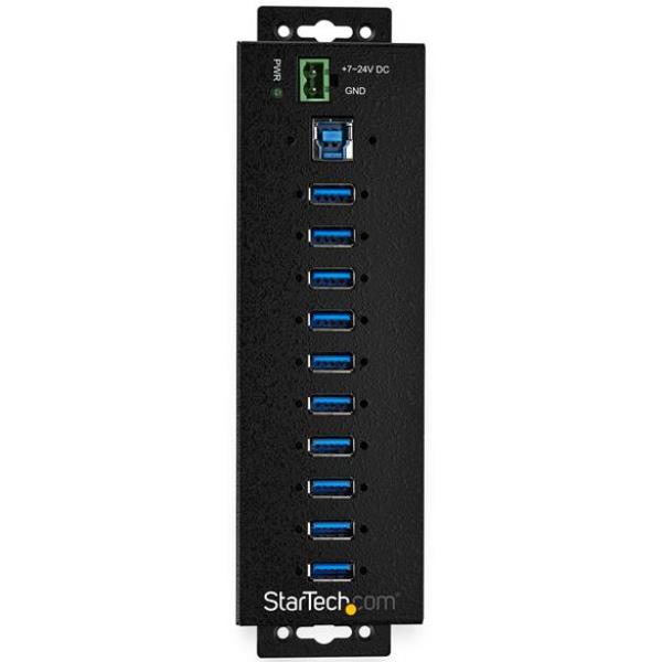 Hub USB Startech 10 Porte USB 3.0 Alimentato Industriale - immagine 2