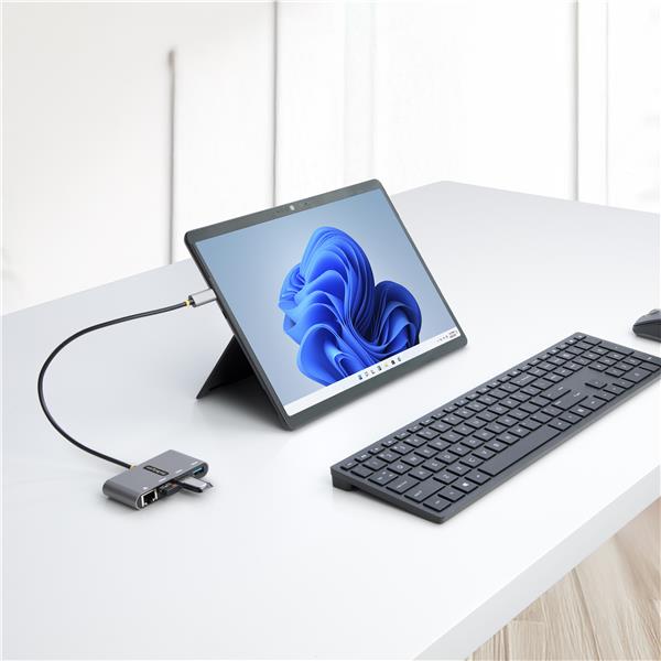 Hub USB-C Startech con Ethernet 3 Porte USB 3.2 e USB 2.0 - immagine 4