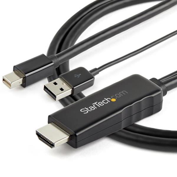 Cavo Adattatore Startech HDMI a Mini DisplayPort 2 Metri Nero - immagine 6