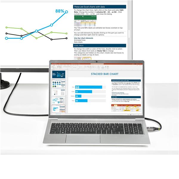 Cavo HDMI 2.0 Startech 4K 60Hz 1 metro High Speed Ethernet - immagine 5