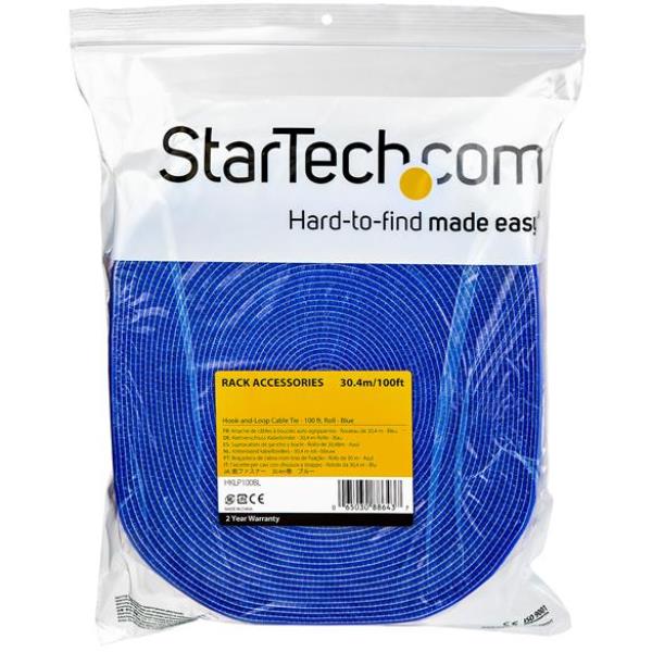 Nastro Sicurezza Rack Startech 30.4m Blu per Server - immagine 3