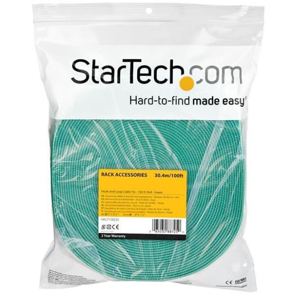 Nastro Sicurezza Rack Startech 30.4 metri Verde Plastica - immagine 5