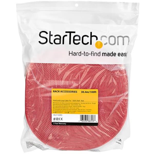 Nastro Sicurezza Rack Startech 30.4m Rosso - immagine 3