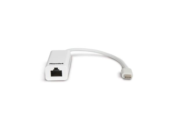 Adattatore LAN USB-C Hamlet HNU3GIGATC Ethernet Gigabit Bianco - immagine 3