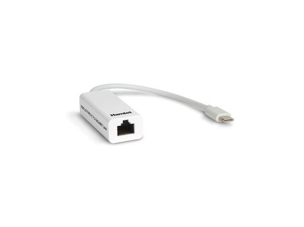 Adattatore LAN USB-C Hamlet HNU3GIGATC Ethernet Gigabit Bianco - immagine 5