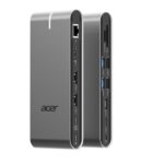 Docking Station Acer Type-C Universale Grigio Espansione Porte Notebook