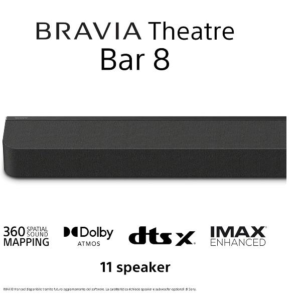 SoundBar Sony BRAVIA Theatre Bar 8 Home Cinema Dolby Atmos Nero - immagine 2
