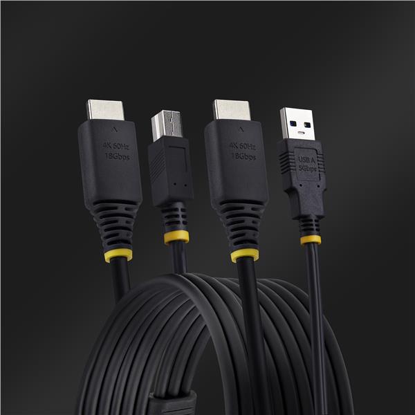 Cavo KVM Startech HDMI e USB 3 metri - immagine 3
