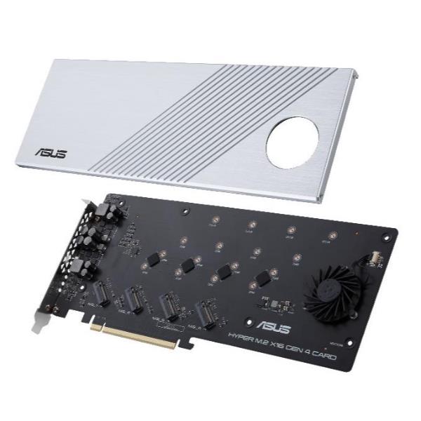 Scheda PCI Asus Hyper M.2 X16 Gen 4 Card 4 Porte M.2 SSD - immagine 2