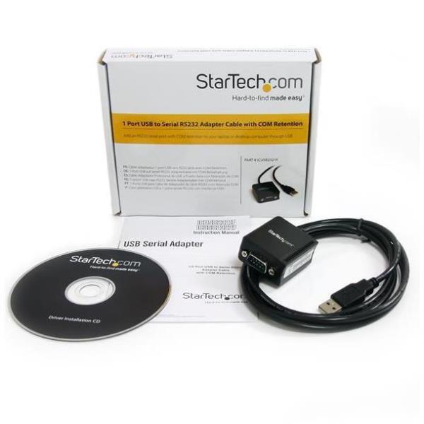 Cavo Adattatore USB Seriale Startech USB a DB-9 Maschio 1.8m - immagine 4