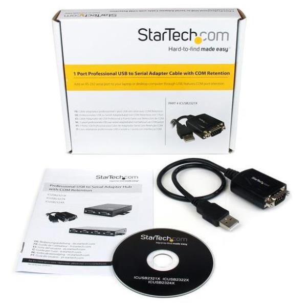 Cavo Adattatore USB Seriale Startech DB-9 Maschio a USB A 2.0 - immagine 4