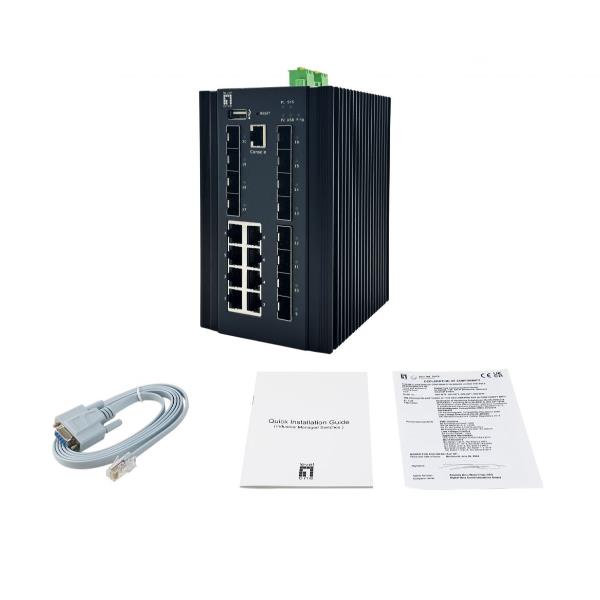Switch Industriale Level One IGU-2072 Managed 20 Porte 8x GbE RJ45 8x SFP 4x 2.5GbE SFP - immagine 3