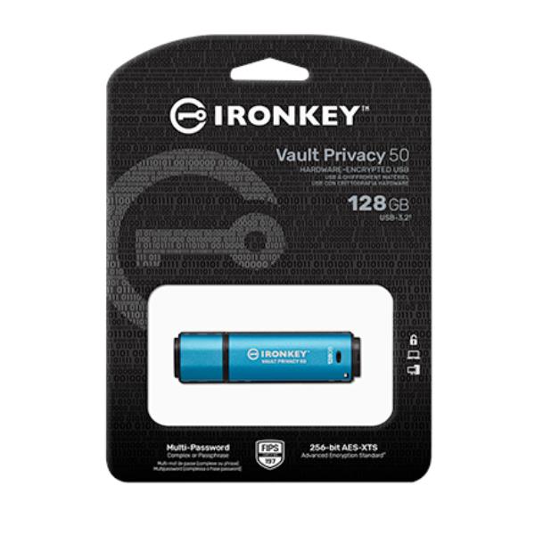 Chiavetta USB Kingston IronKey Vault Privacy 50 128GB USB 3.2 - immagine 3