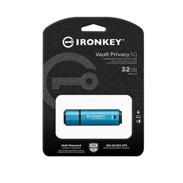 Chiavetta USB Kingston IronKey Vault Privacy 50 32GB USB 3.2 - immagine 4