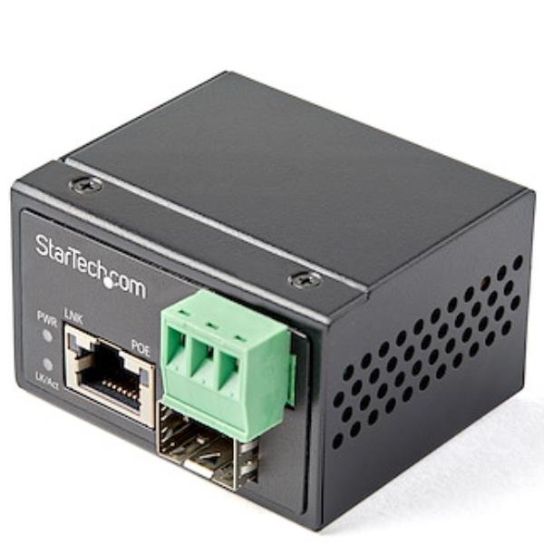 Switch Industriale Startech Media Converter Fibra/Ethernet PoE 30W 1 Porta - immagine 2