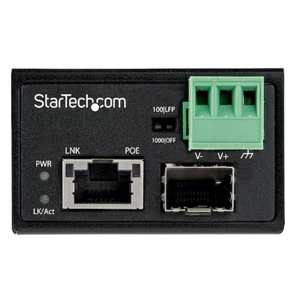 Switch Industriale Startech Media Converter Fibra/Ethernet PoE 30W 1 Porta - immagine 3