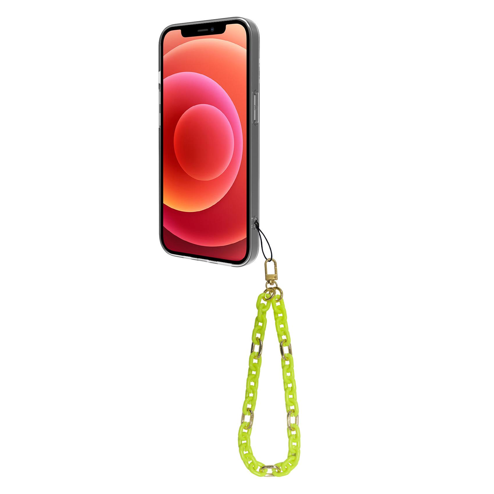 Cover Smartphone Celly JEWELCHAIN con Catena da Polso Gialla - immagine 4