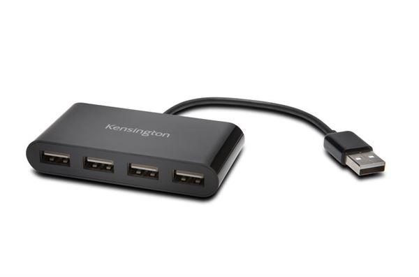 Hub USB Kensington 4 Porte USB 2.0 Nero - immagine 4