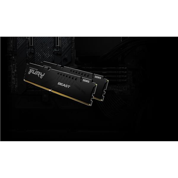 Modulo di Memoria Kingston FURY Beast DDR5 32GB 6000MHz Kit - immagine 2