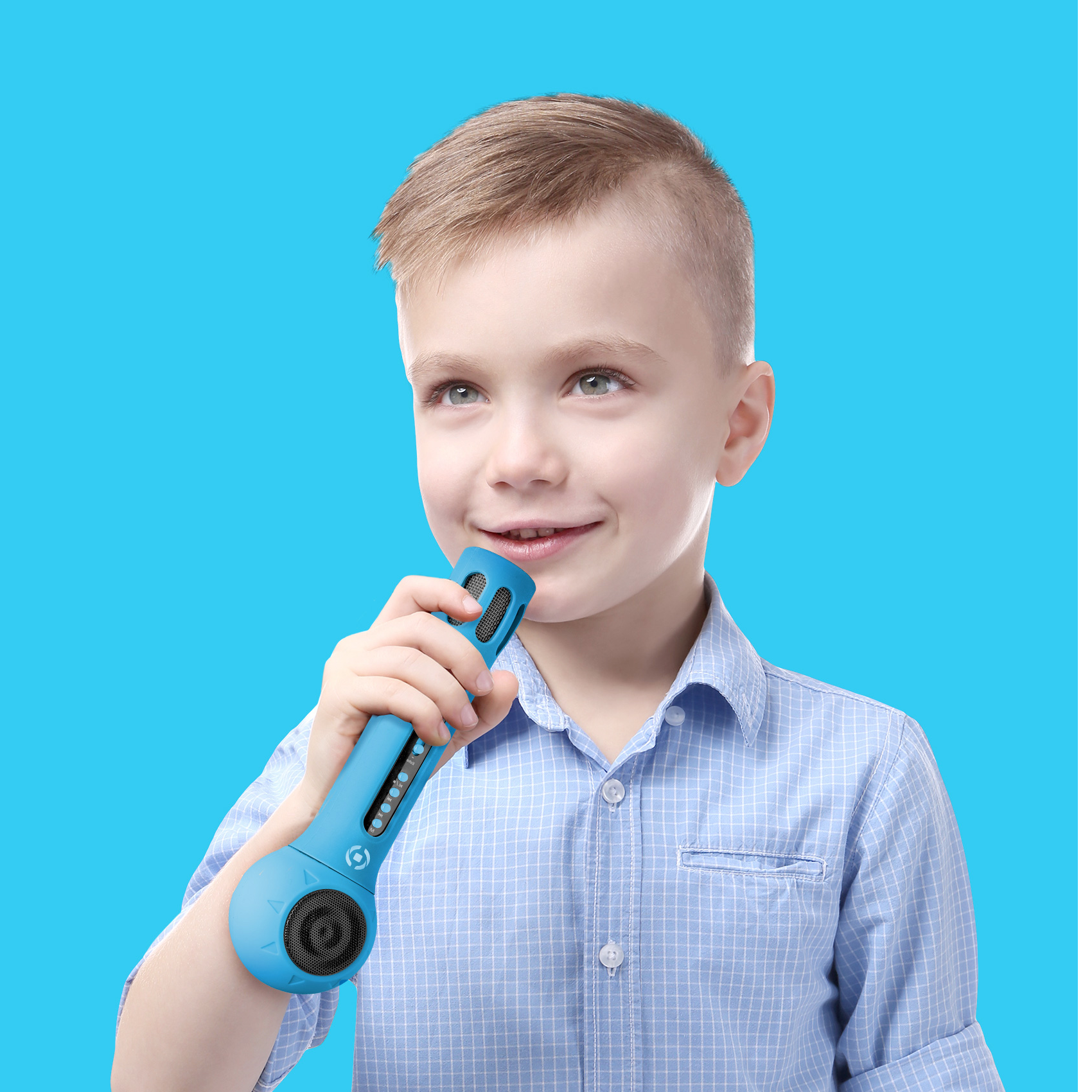 Speaker Microfono Celly FESTIVAL Wireless 3W Bluetooth Azzurro - immagine 3