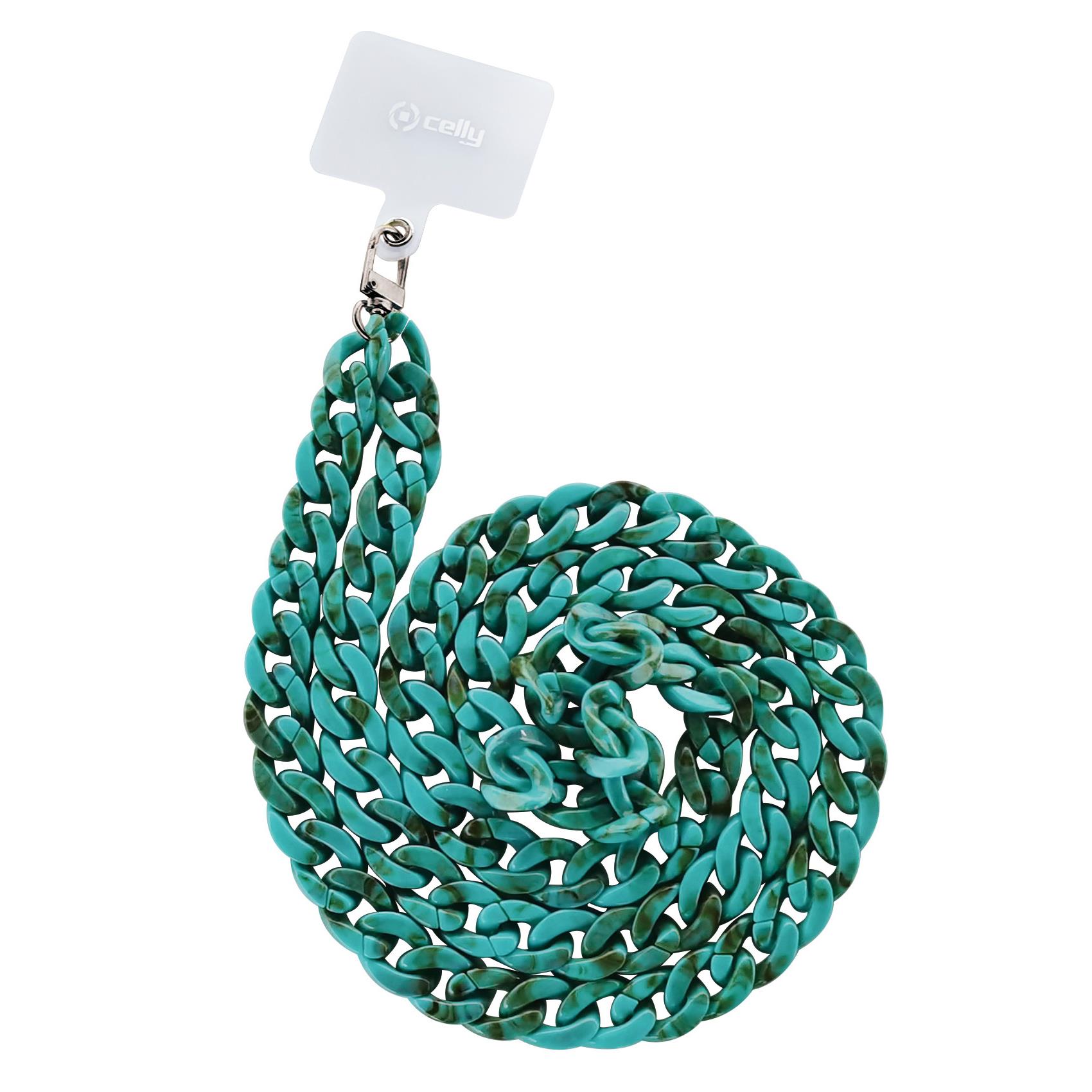 Cover Smartphone Celly LACETMARBLE Catena Collo Blu - immagine 5