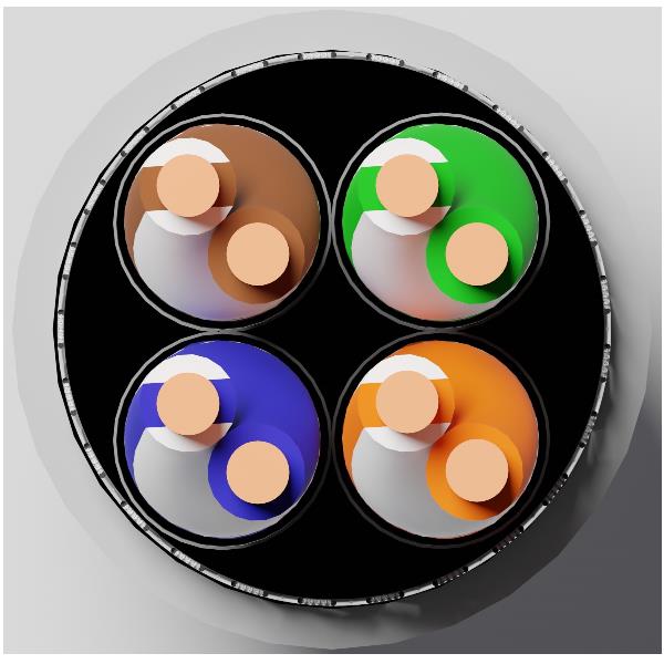 Cavo Rete Cat-6A S/FTP LSZH Rame Solido 305m Prodotti Bulk - immagine 3