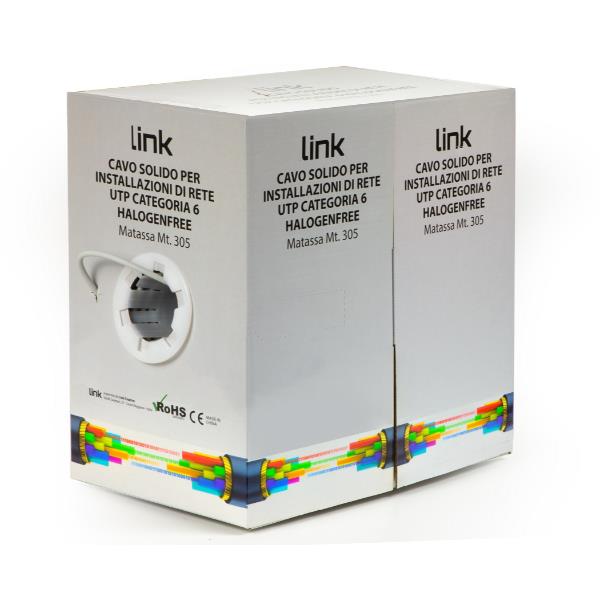 Cavo Rete Cat-5E UTP LSZH Bulk 305m Grigio Prodotti Bulk - immagine 2