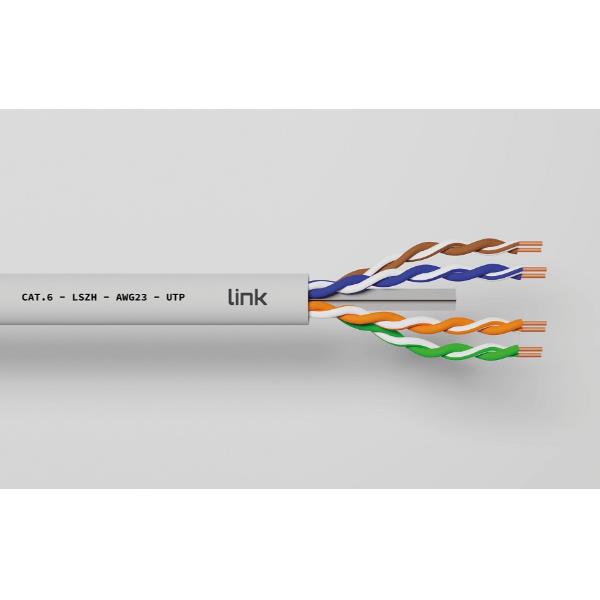 Cavo Ethernet Cat-6 UTP LSZH Matassa 305m Prodotti Bulk Grigio - immagine 4