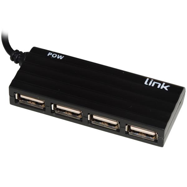 Hub USB 4 Porte Bulk USB 2.0 Nero Autoalimentato - immagine 2