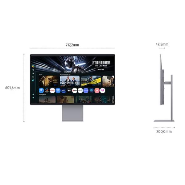 Monitor Samsung S32FM900 32" UHD QD-OLED Smart USB-C Webcam - immagine 4