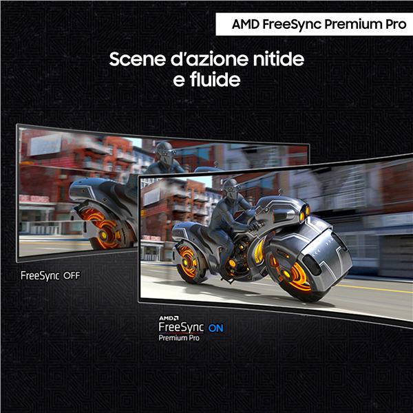 Monitor Gaming Samsung S49DG910 49" DQHD QD-OLED 144Hz Curvo - immagine 3