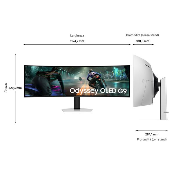 Monitor Gaming Samsung S49DG910 49" DQHD QD-OLED 144Hz Curvo - immagine 8