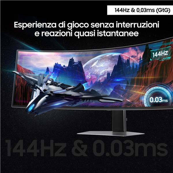 Monitor Gaming Samsung S49DG910 49" DQHD QD-OLED 144Hz Curvo - immagine 9
