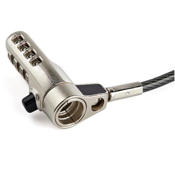 Cavo Sicurezza Portatile Startech Universale 2m Lucchetto Combinazione 3 in 1 - immagine 2