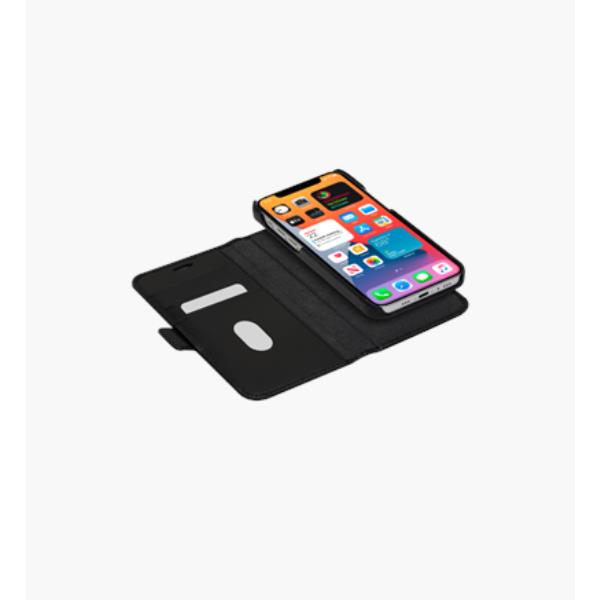 Custodia in Pelle Dbramante 1928 Lynge per iPhone 12/12 Pro - Nero - immagine 4