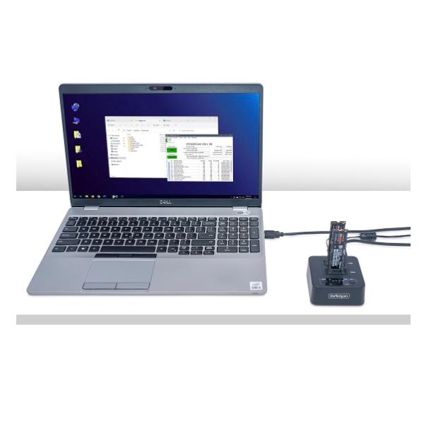 Duplicatore SSD M.2 NVMe Startech Dock USB 3.2 20Gbps 90GBpm - immagine 3
