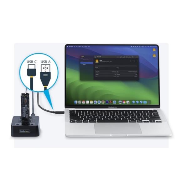Duplicatore SSD M.2 NVMe Startech Dock USB 3.2 20Gbps 90GBpm - immagine 10