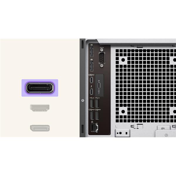 Workstation Desktop Dell Precision Tower T2 Intel Core Ultra 7 32GB 1TB SSD Win11 Pro - immagine 5