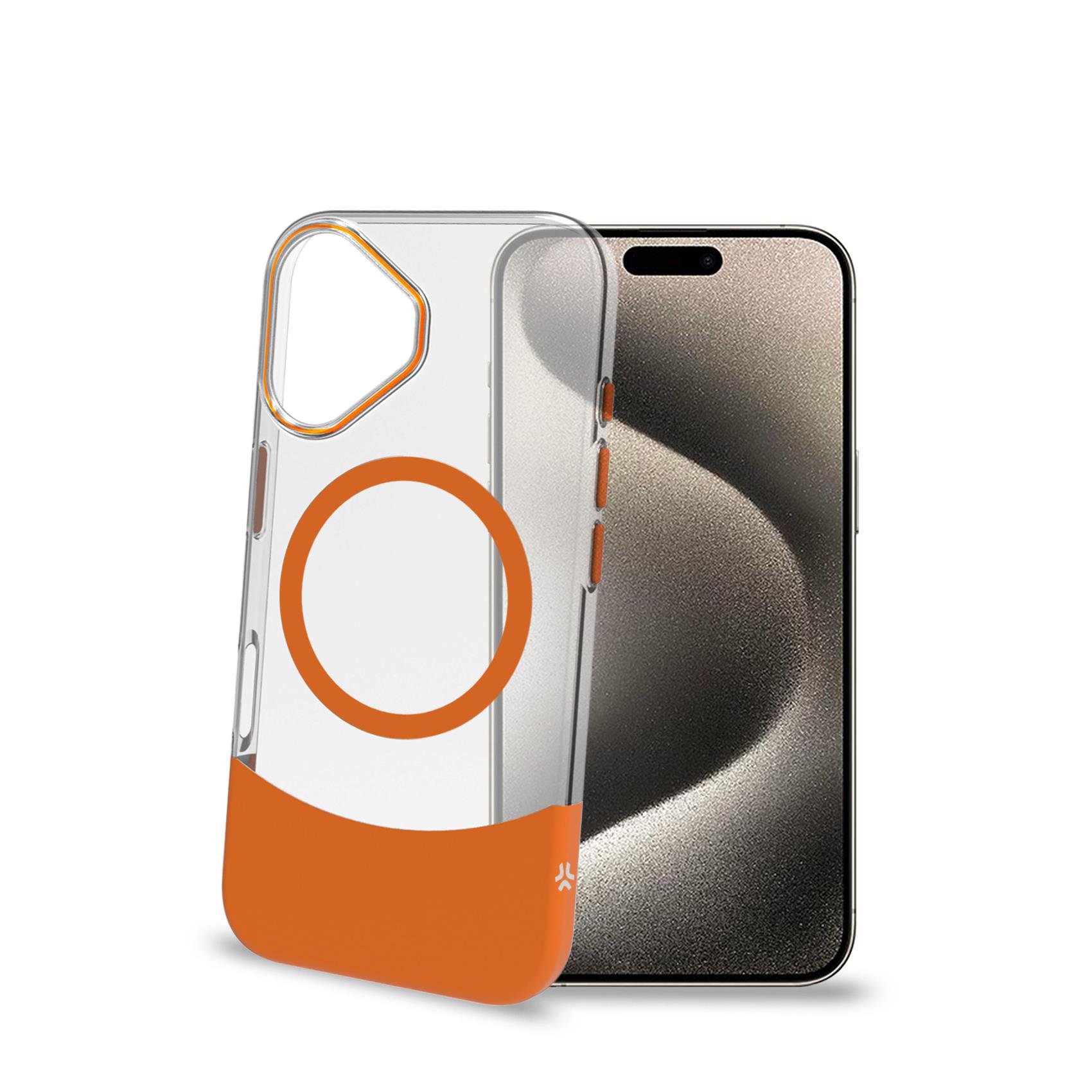 Cover Celly MAGDUAL per iPhone 16 Arancione - immagine 13