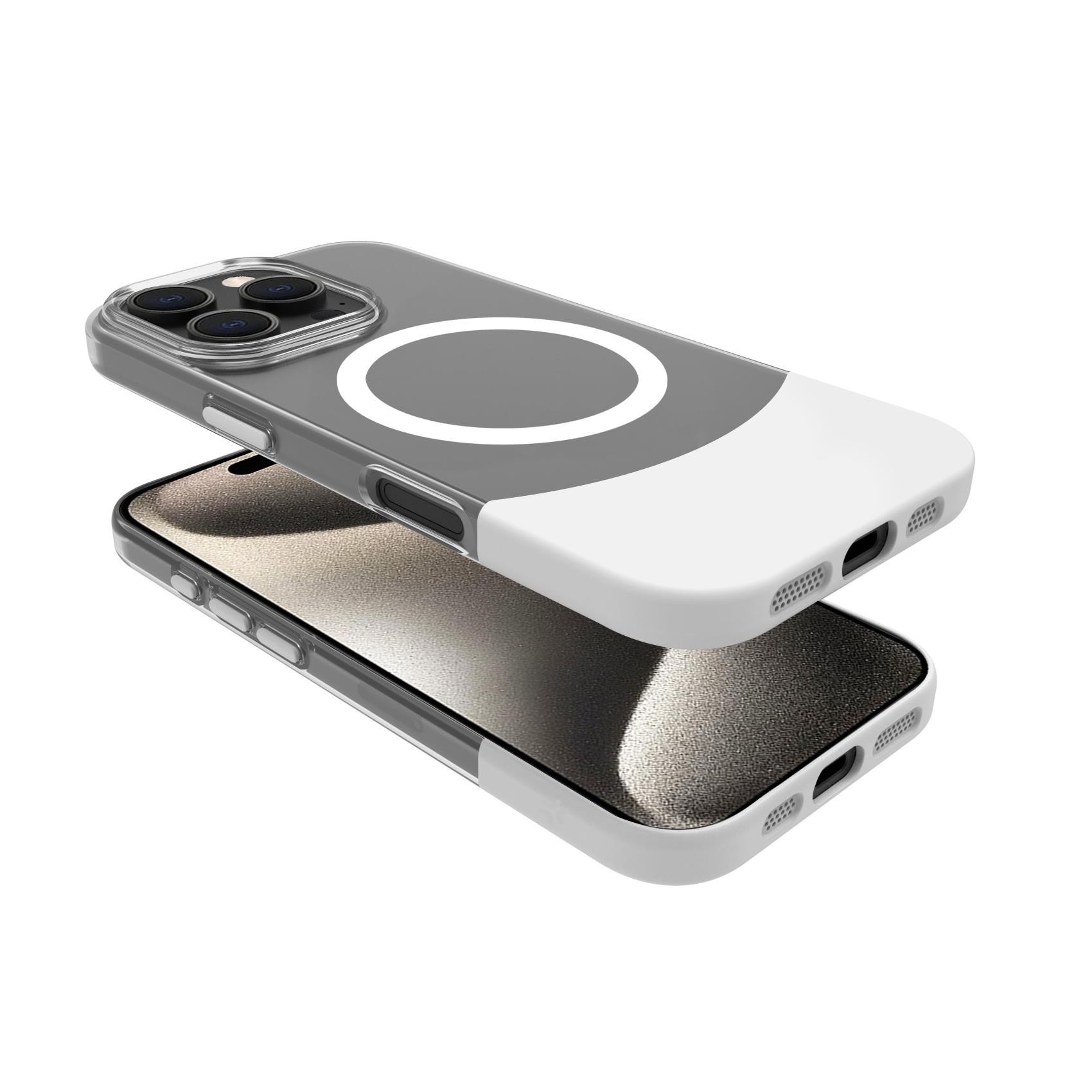 Cover Celly MAGDUAL per iPhone 16 Pro Bianca TPU - immagine 5