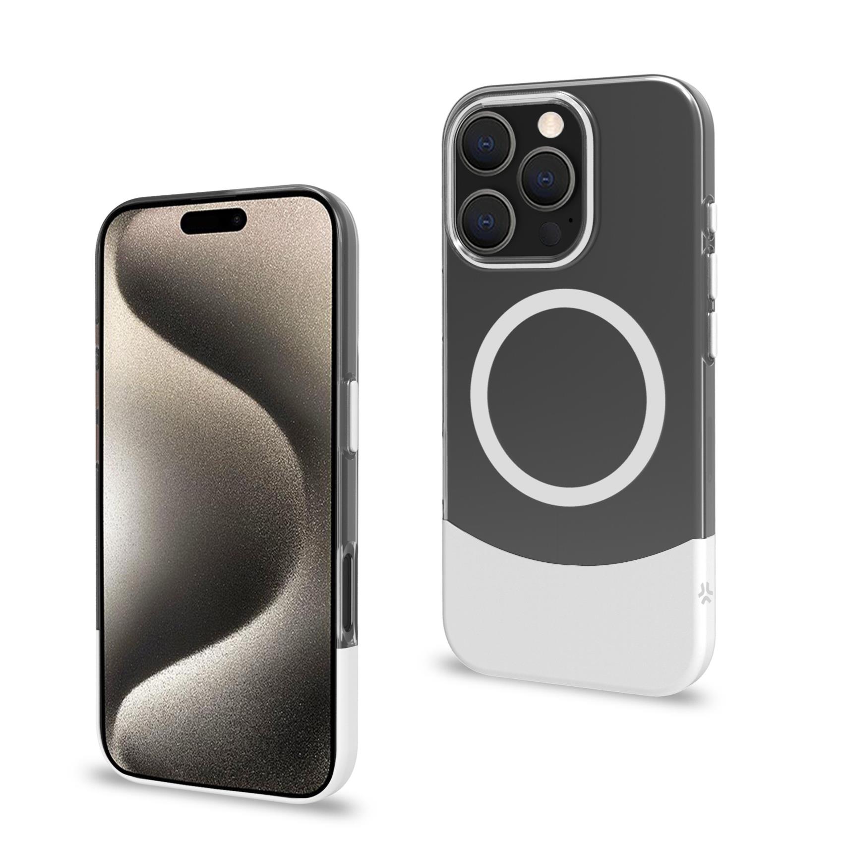 Cover Celly MAGDUAL per iPhone 16 Pro Bianca TPU - immagine 8