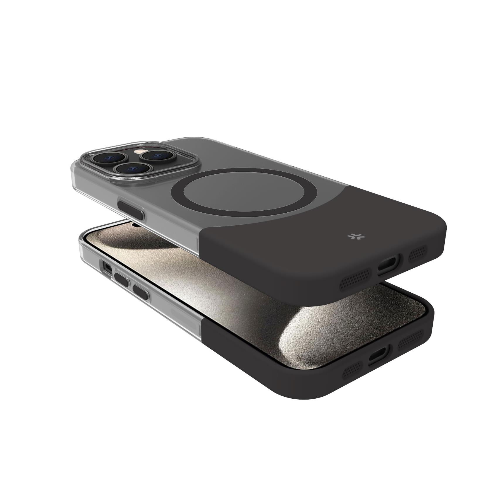 Cover Celly MAGDUAL per iPhone 16 Pro Max in TPU Nero - immagine 7